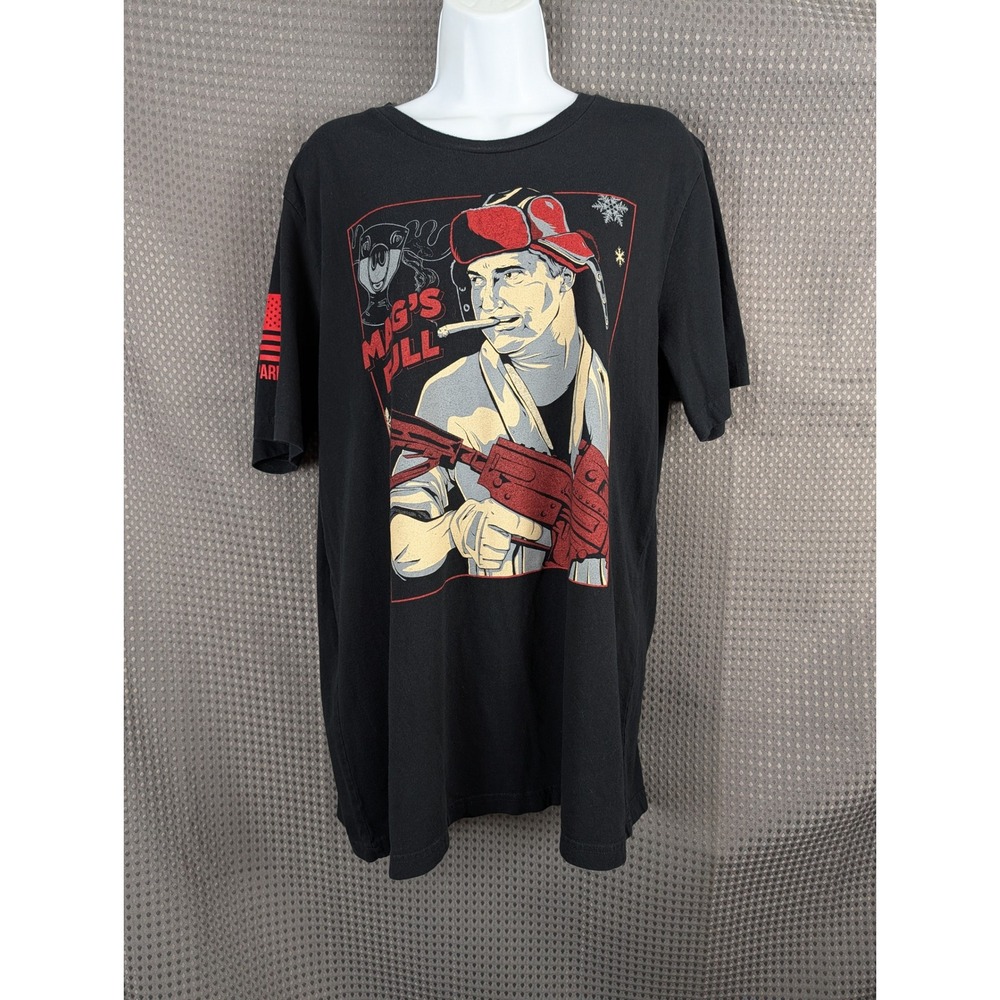 Nine Line Apparel Mags Full Graphic T Shirt Mens XL Black Patriotic Military Tee